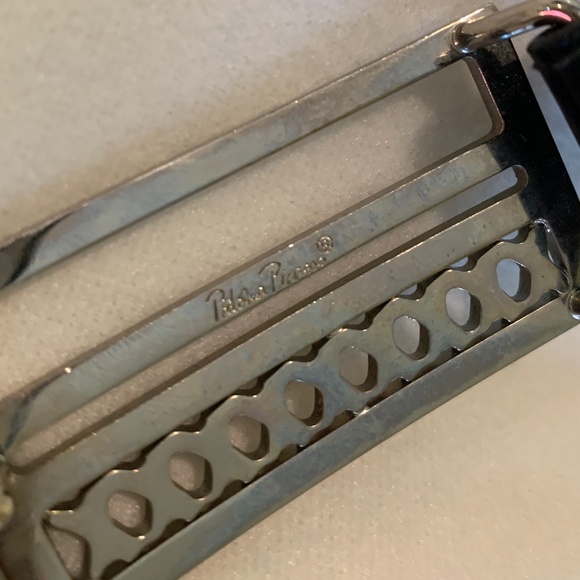 Vintage Paloma Picasso Black Patent Leather Belt main image 4